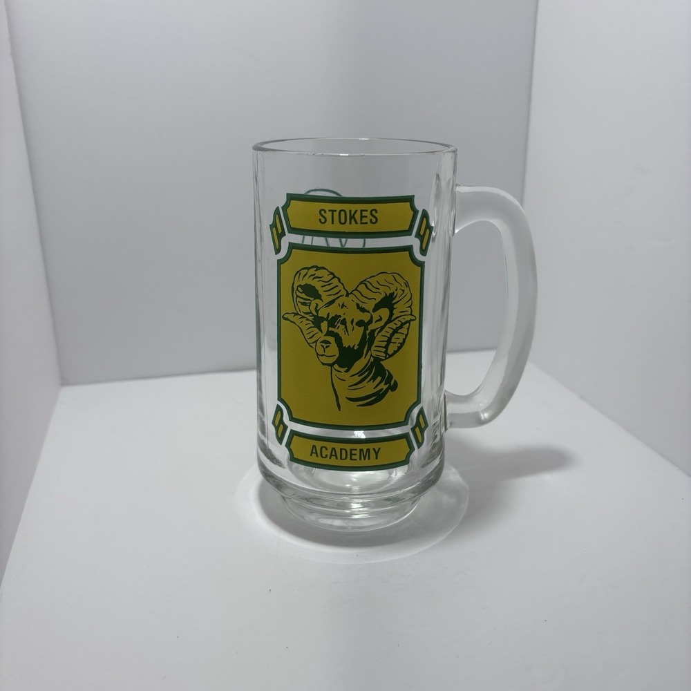 Vintage Rams Power Stokes Academy Beer Glass Stein